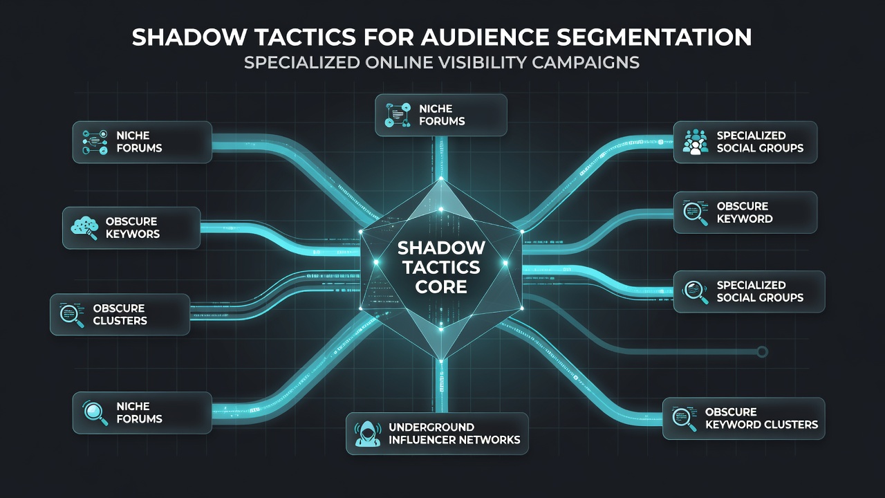 Flowchart showing integration of behavioral signals into segmented visibility campaign workflows